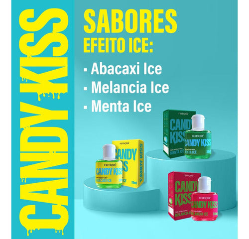 Gel Lubrificante Comestível Candy Kiss Chiclete 35ml