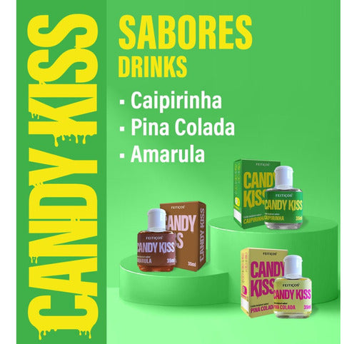 Gel Lubrificante Comestível Candy Kiss Caipirinha 35ml