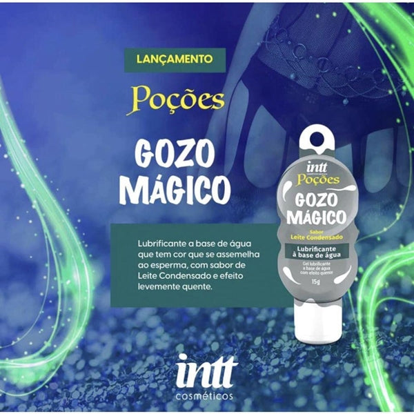 Gel Lubrificante Corporal A Base de Água Poção Gozo Mágico 15g