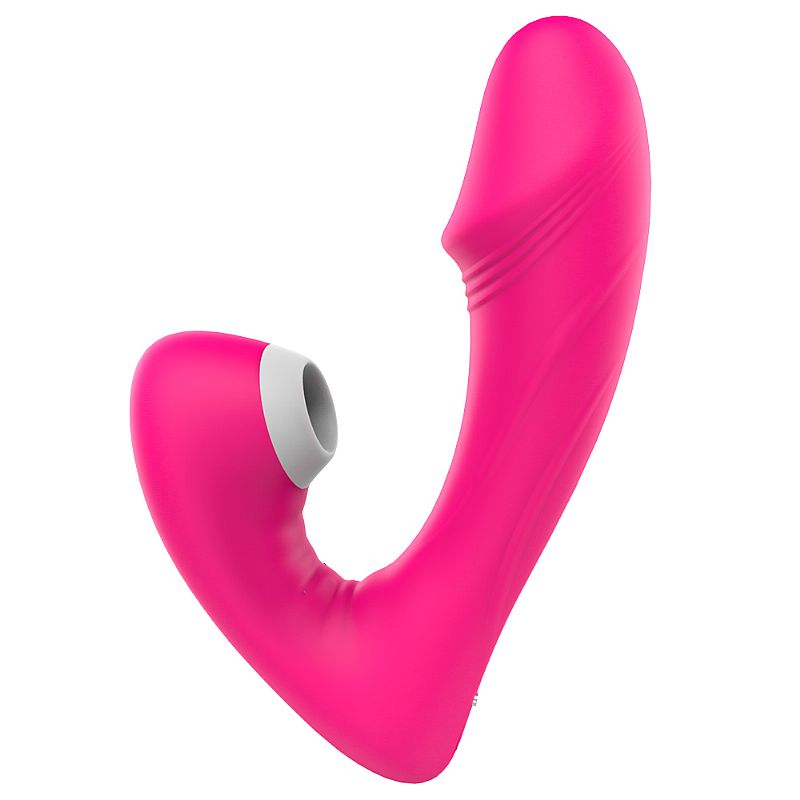 Vibrador com Sugador de Clítoris Roxo