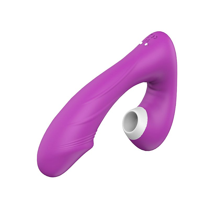 Vibrador com Sugador de Clítoris Roxo