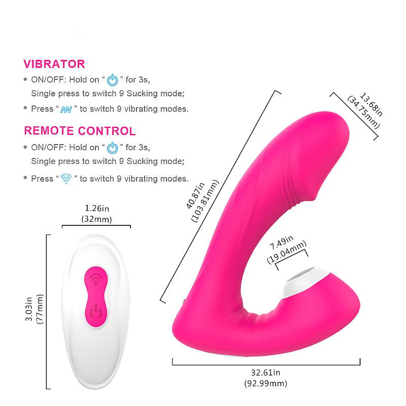 Vibrador com Sugador de Clítoris Roxo