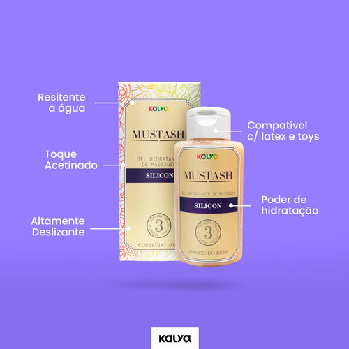 Gel Hidratante de Massagem Mustash Silicon 100ml