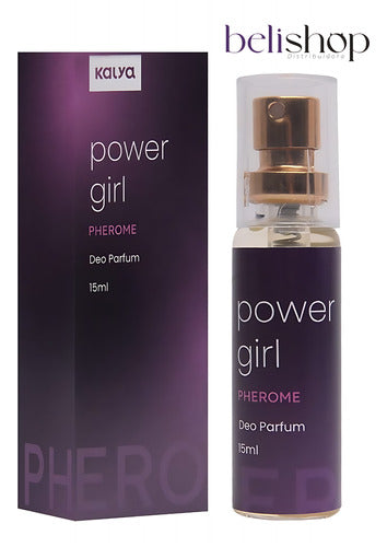 Kit Perfume Feminino Com Feromônio Power Girl E Sense Fire