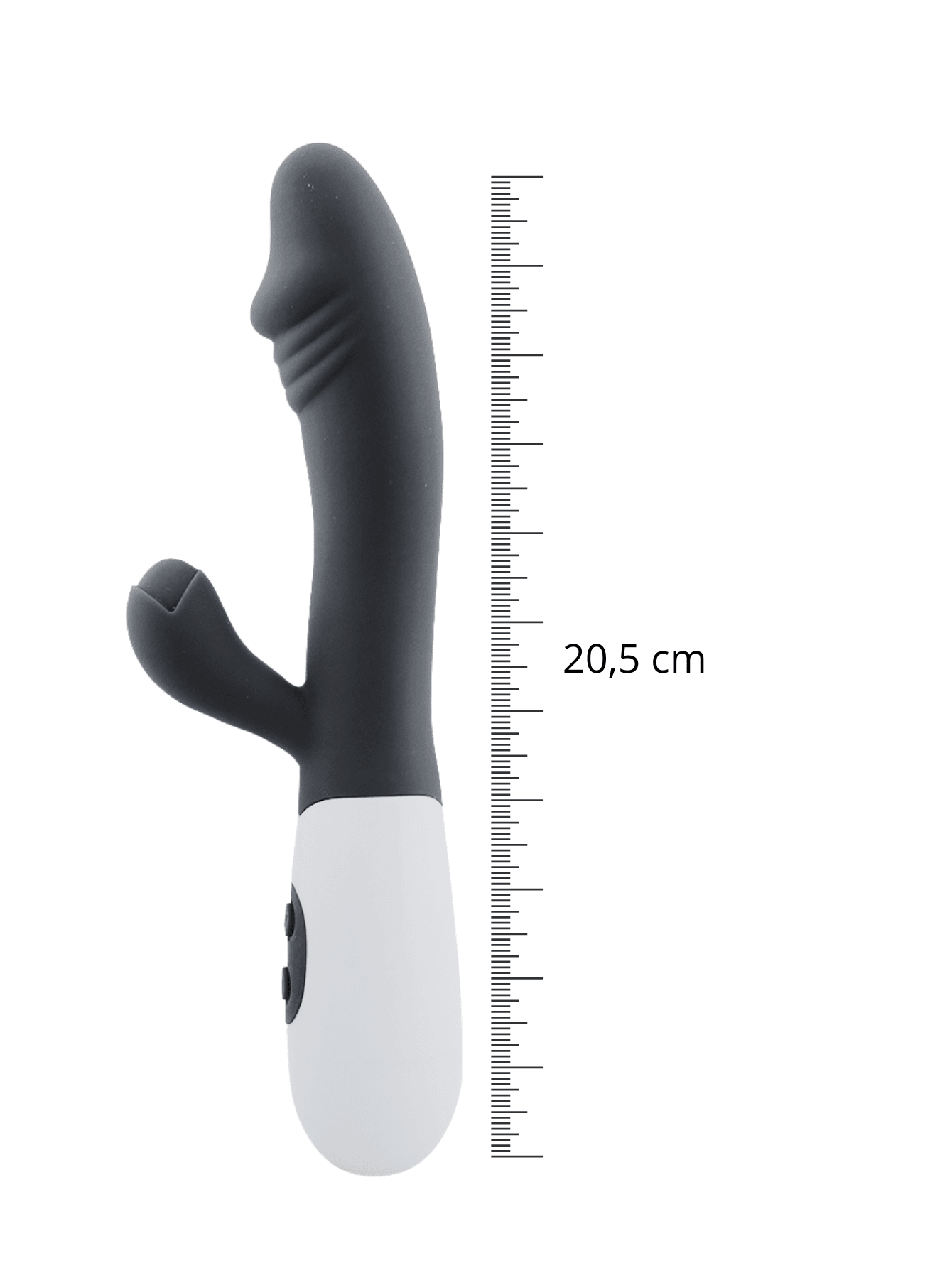 Vibrador Feminino Estimulador de Clítoris 30 Modos Preto 20x4cm