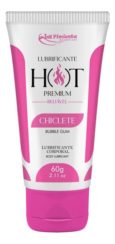 Gel Lubrificante Íntimo Beijável Hot Chiclete 60g