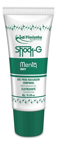 Gel para Massagem Comestível Shock G Menta 8g