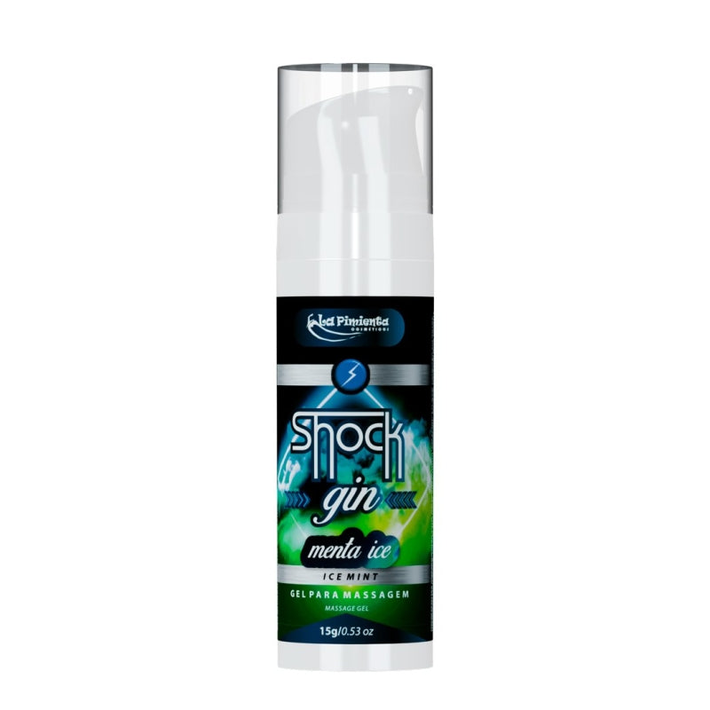 Gel Lubrificante Efeito Choque Shock Gin Menta Ice 15g