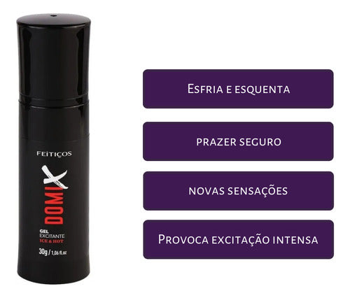 Gel Excitante Domix Íntimo Esquenta E Esfria 30g