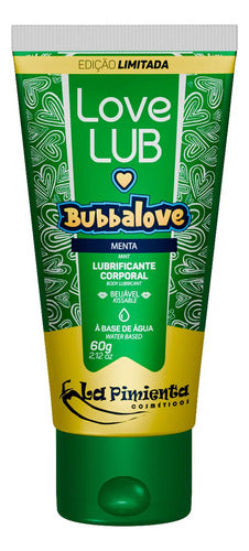 Gel Lubrificante Íntimo Love Lub Bubbalove Menta Ice 60g