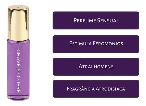 Perfume Agarra Homem Chave Do Cofre com Feromônios 15ML