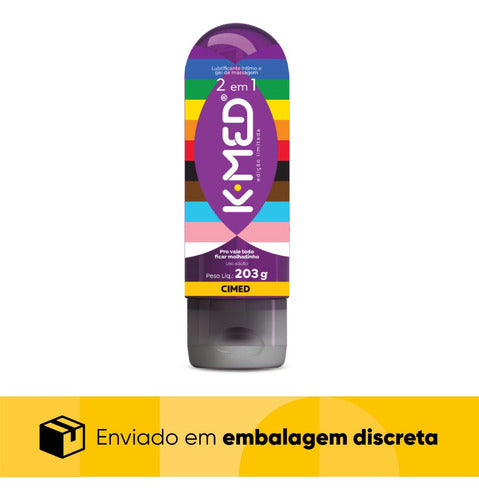 Gel Lubrificante Íntimo K-med 2 Em 1 Multiuso 203g