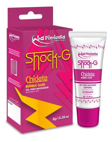 Gel para Massagem Comestível Shock G Chiclete 8g