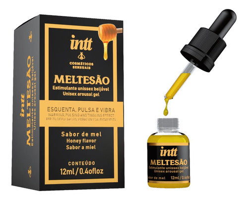 Gel Lubrificante Meltesão Esquenta Pulsa e Vibra 12ml