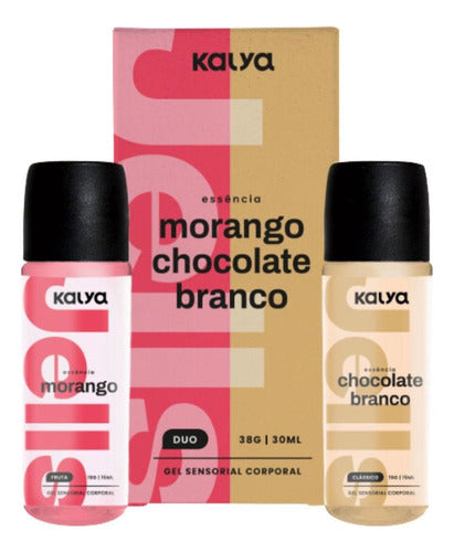 Gel Lubrificante Hot Duo Morango Chocolate Branco 30ml