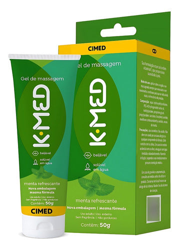 Gel Lubrificante K-med Beijável Menta 50g