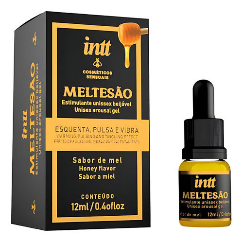 Gel Lubrificante Meltesão Esquenta Pulsa e Vibra 12ml