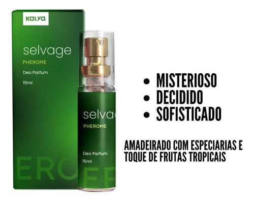 Perfume Masculino Com Ferômonio Selvage 15ml