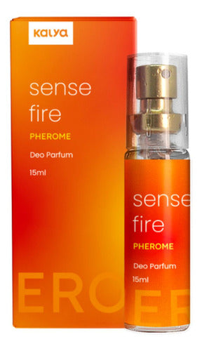 Perfume Feminino Com Ferômonio Sense Fire 15ml