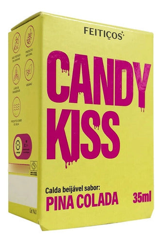 Gel Lubrificante Comestível Candy Kiss Pina Colada 35ml