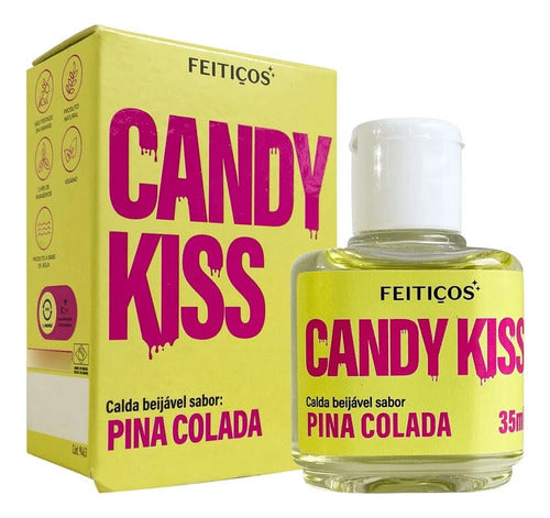 Gel Lubrificante Comestível Candy Kiss Caipirinha 35ml