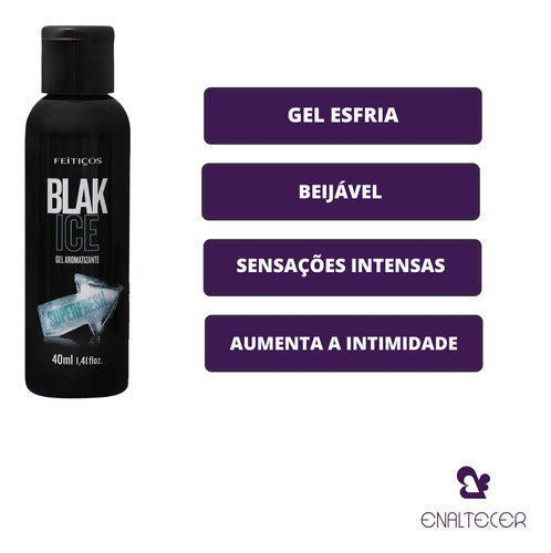 Gel Lubrificante Íntimo Comestível Blak Fire 40ml