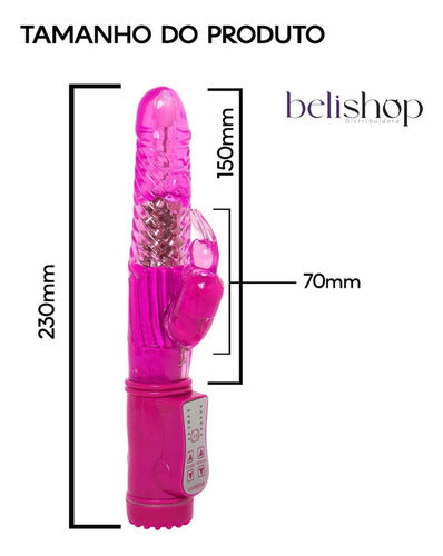 Vibrador Rotativo Jack Rabbit 36 Vibrações 23x15cm