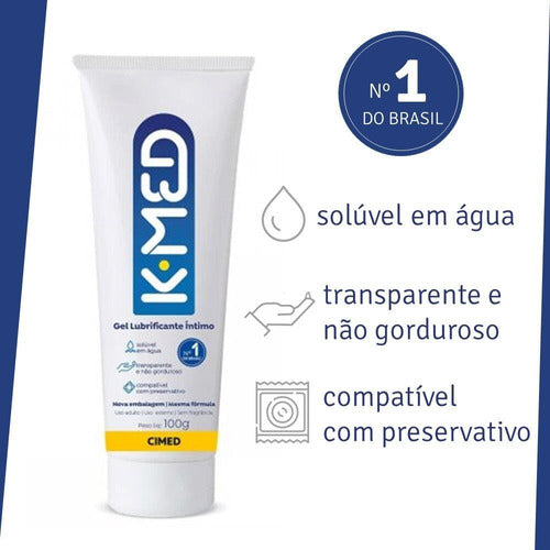 Gel Lubrificante Íntimo Kmed 100g