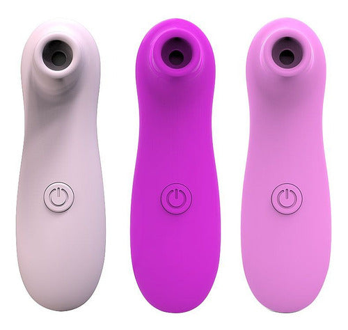 Sugador De Clitóris Vibrador Por Sucção 10 Modos Roxo 12x3cm