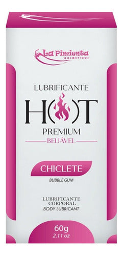 Gel Lubrificante Íntimo Beijável Hot Chiclete 60g