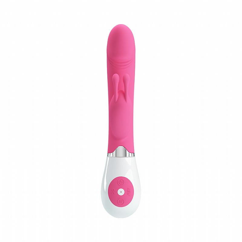 Vibrador Feminino Com Estimulador de Clítoris 30 Modos Rosa