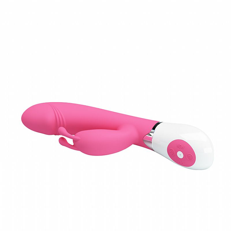 Vibrador Feminino Com Estimulador de Clítoris 30 Modos Rosa