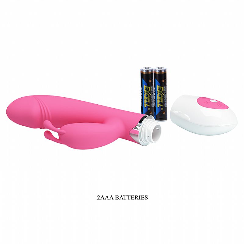 Vibrador Feminino Com Estimulador de Clítoris 30 Modos Rosa