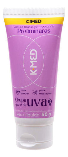 Gel de Massagem Corporal K-Med Chupa Que é de Uva 50g