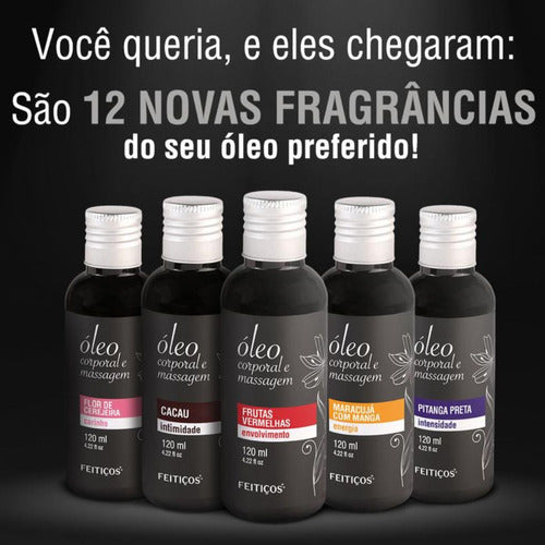 Óleo para Massagem Corporal Tântrica Cacau 120ml