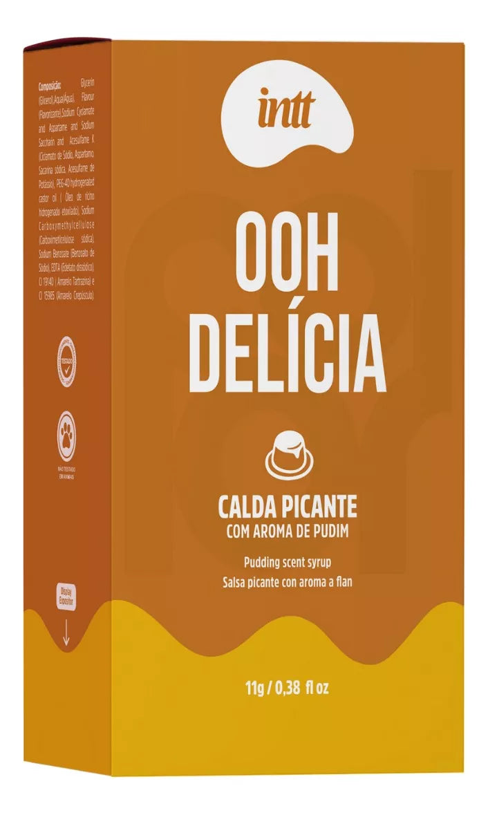 Gel Lubrificante Comestível Oh Delicia Calda Picante Pudim 11g