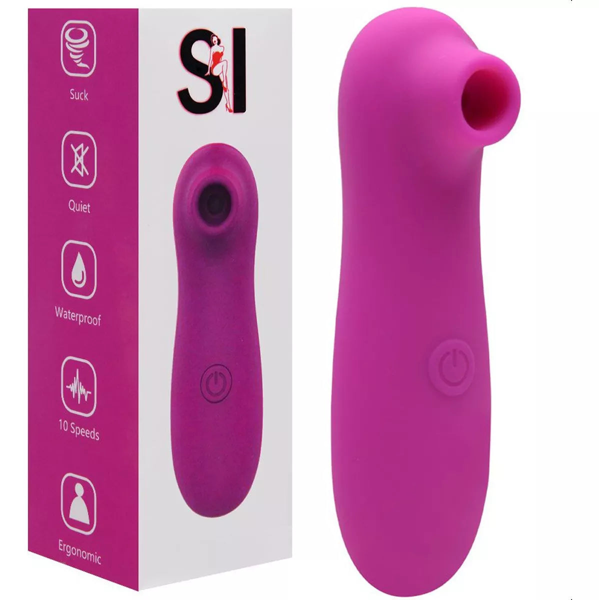 Sugador De Clitóris Vibrador Por Sucção 10 Modos 12x3cm