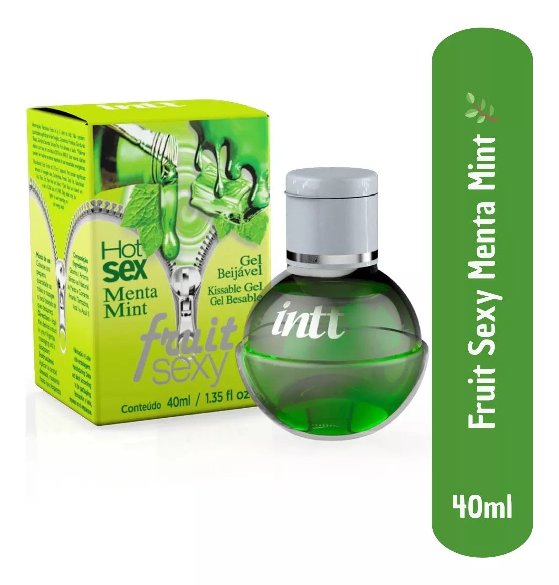 Gel Corporal Beijável E Comestível Fruit Sexy Menta Mint 40ml