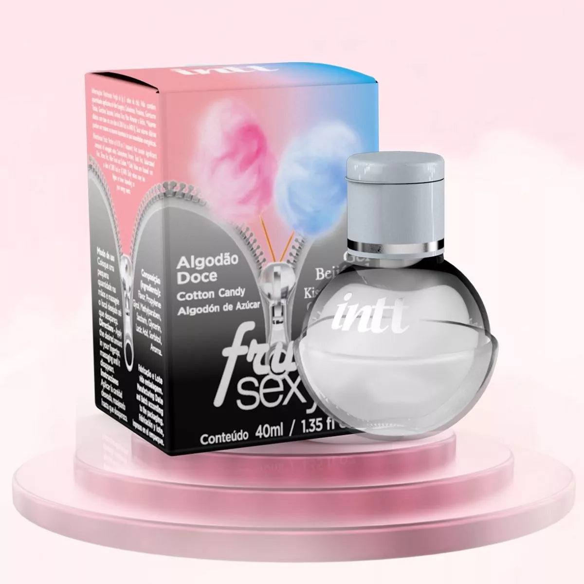 Gel Corporal Beijável E Comestível Fruit Sexy Algodão Doce 40ml