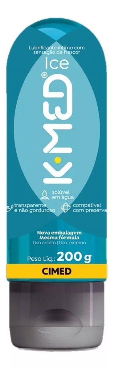 Lubrificante K-med Ice Gel Não Gorduroso 200g