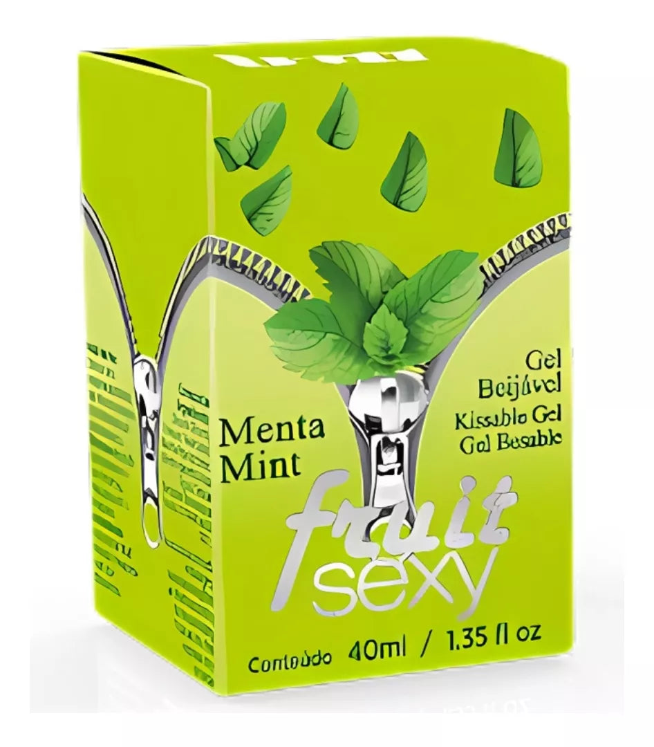 Gel Corporal Beijável E Comestível Fruit Sexy Menta Mint 40ml