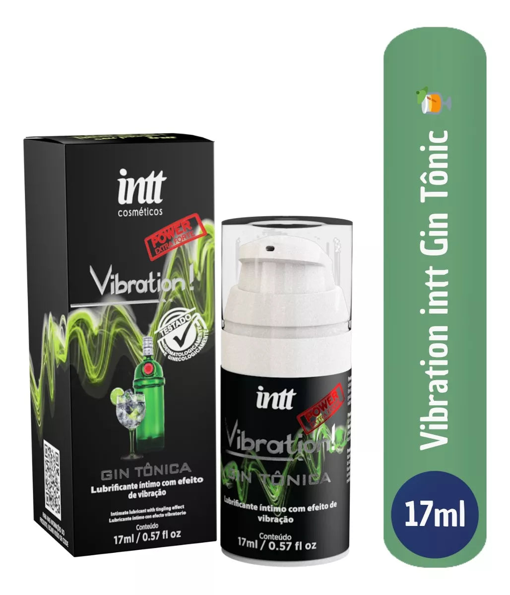 Lubrificante Íntimo Gel Efeito Vibração Gin Tônica 17ml