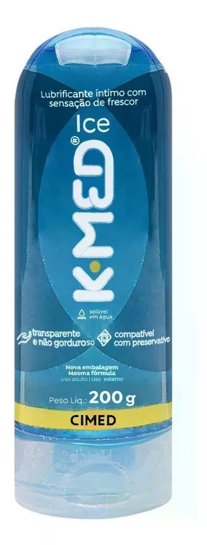 Lubrificante K-med Ice Gel Não Gorduroso 200g