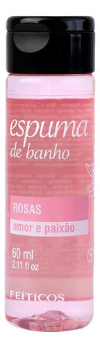 Espuma De Banho para Banheira Relaxante Rosas 60ml