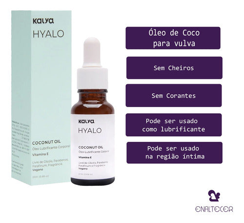 Óleo De Coco Puro Hidratante Íntimo Hyalo Coconut 20ml