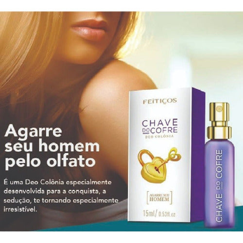 Perfume Agarra Homem Chave Do Cofre com Feromônios 15ML