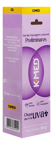 Gel de Massagem Corporal K-Med Chupa Que é de Uva 50g