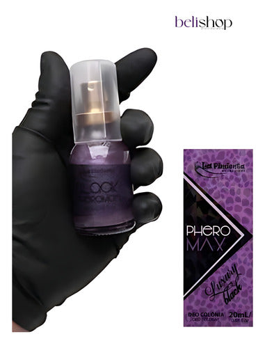 Perfume Feminino Com Ferômonio Phero Max Luxury Black 20ml