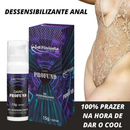 Lubrificante Anal Gel Dessensibilizante Dark Profund 15g