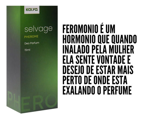 Perfume Masculino Com Ferômonio Selvage 15ml